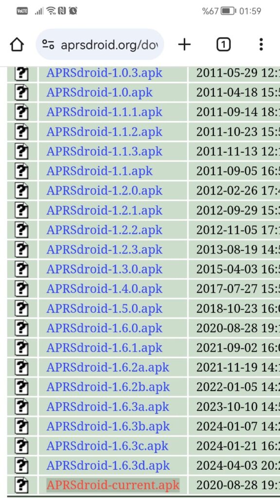 APRSDroid Download Page