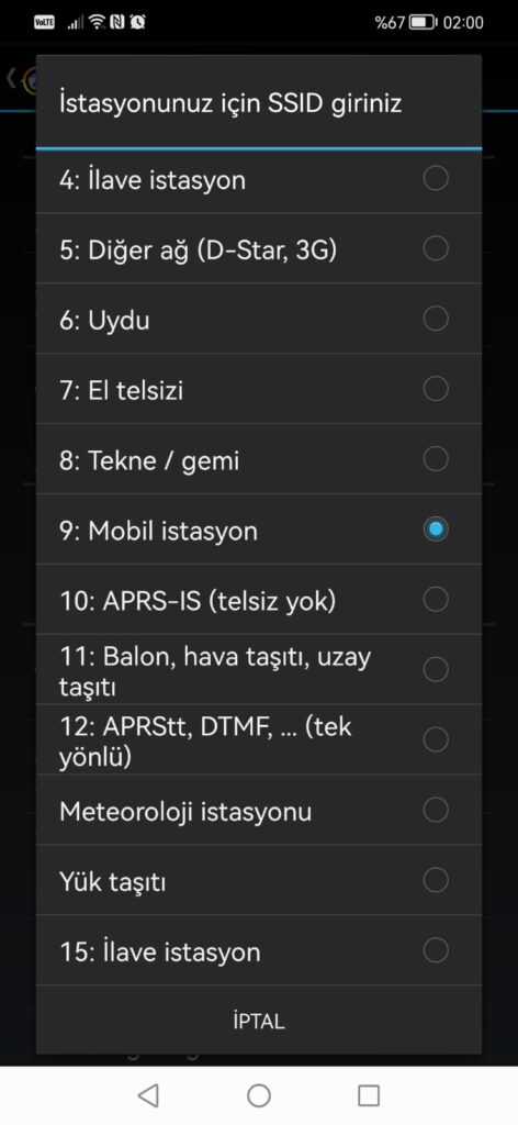 Şekil 10 - SSID