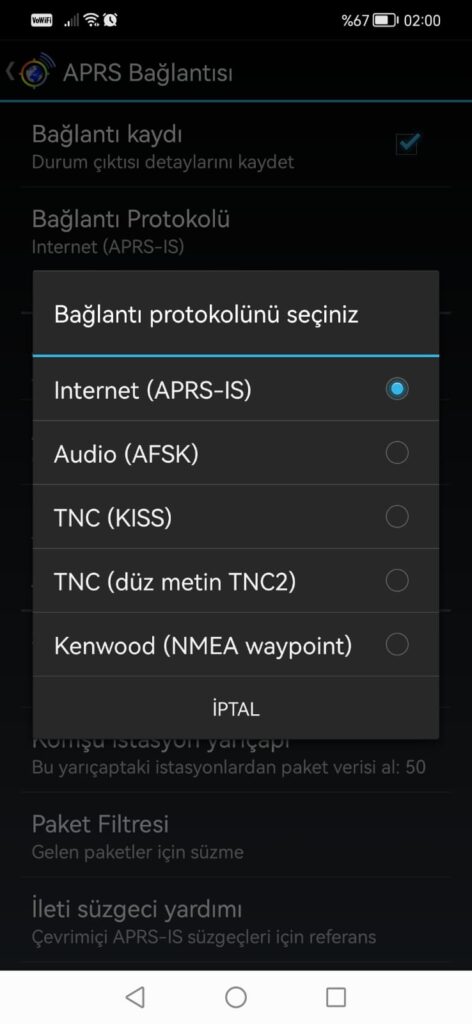Şekil12 - Bağlantı Protokolü