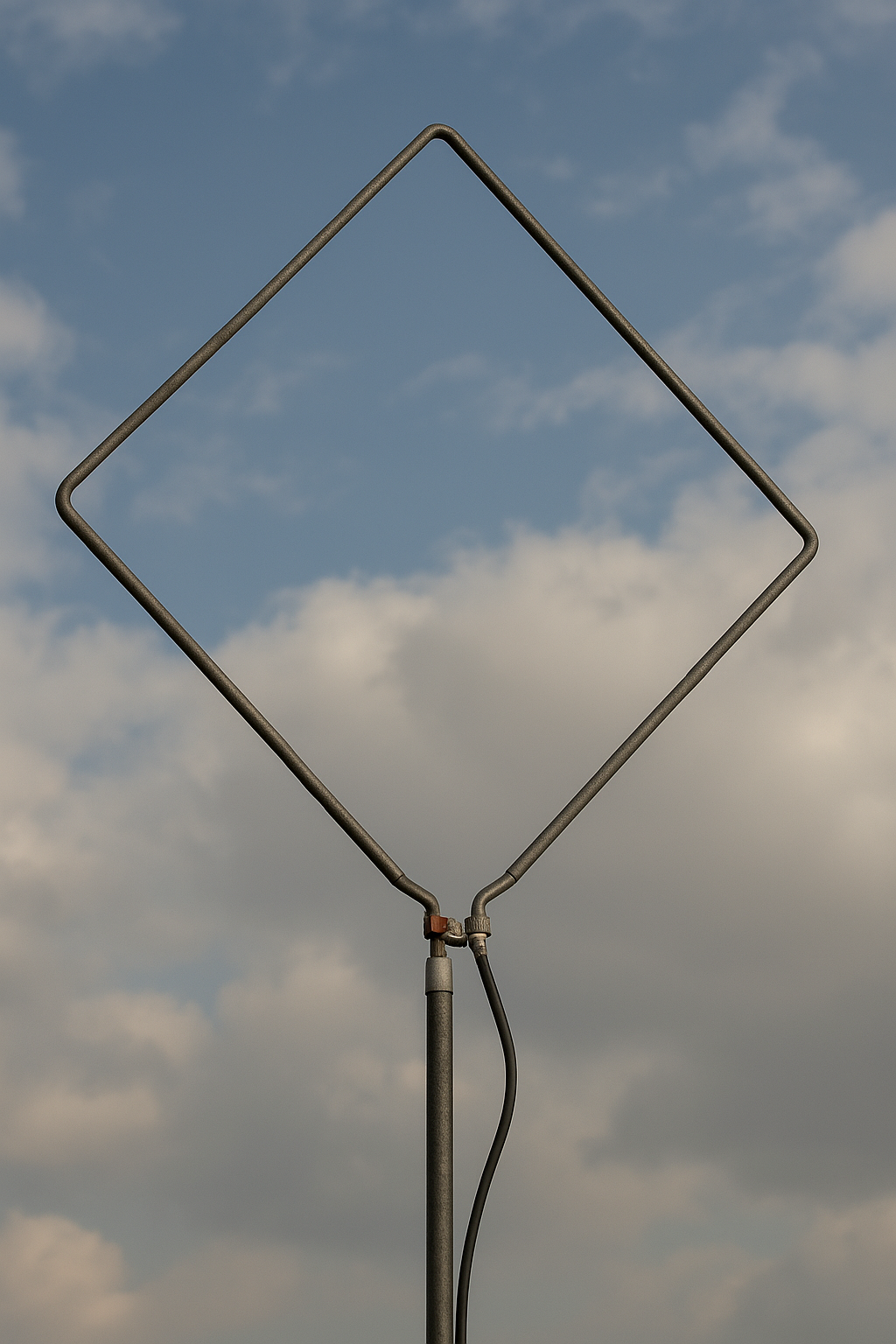 λ Tam Dalga Boyu UHF Kübik Quad Anten